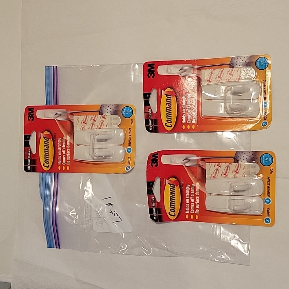 Command Strips Lot of 3- 2packs